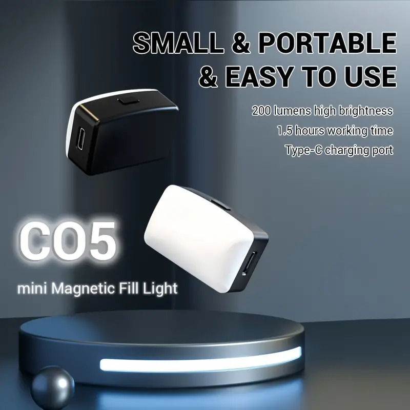 Photography Lighting With Flash - Mini Magnetic LED Selfie Light for
