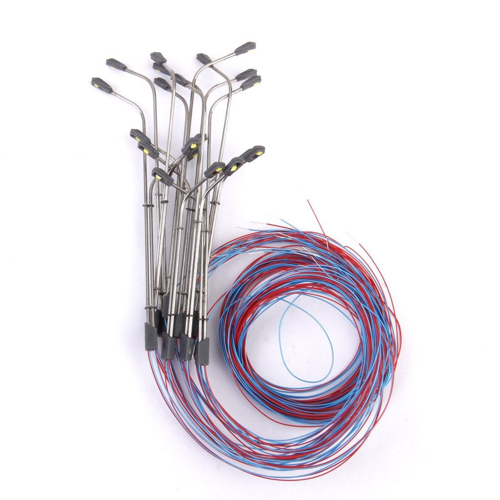 10Pcs Simulation Lamppost Whit - مراجعة Photography Lighting Simulation وسعره