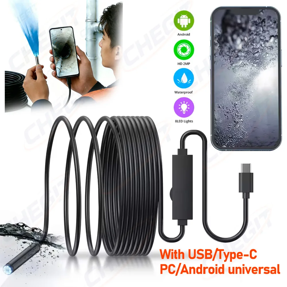 NEW Endoscope for OTG Android  - مراجعة Photography Lighting Diagram وسعره