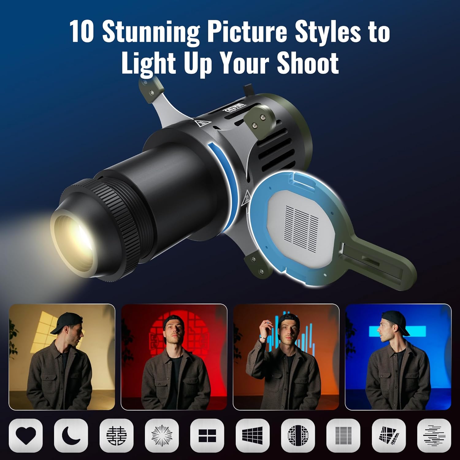 ZHIYUN Mini Spotlight Bowens M - مراجعة Snoot Flash Modifier وسعره