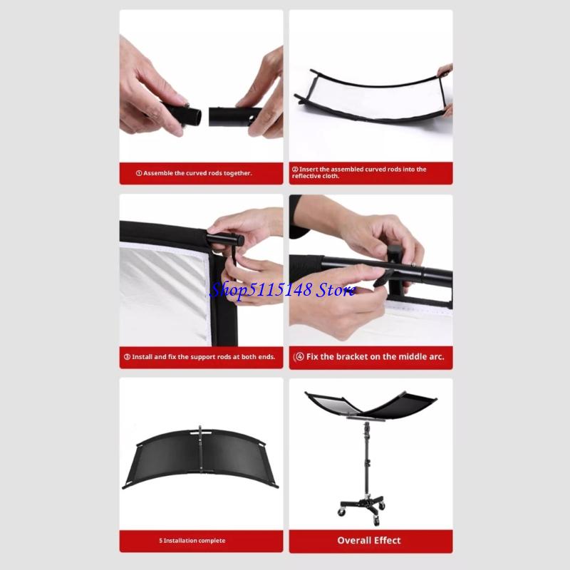 F3MA Compactly Curved Photogra - مراجعة Photography Lighting Tools وسعره