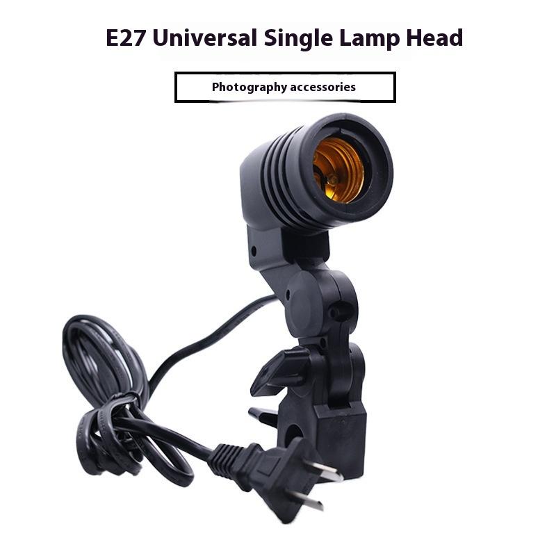 Black 1.8M Cable Cord E27 Sock - مراجعة Photography Lighting Tools وسعره