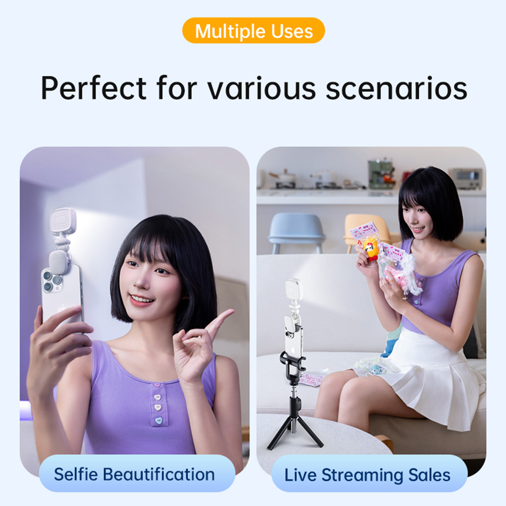 Portable LED Selfie Light Came - مراجعة Photography Lighting Diagram وسعره