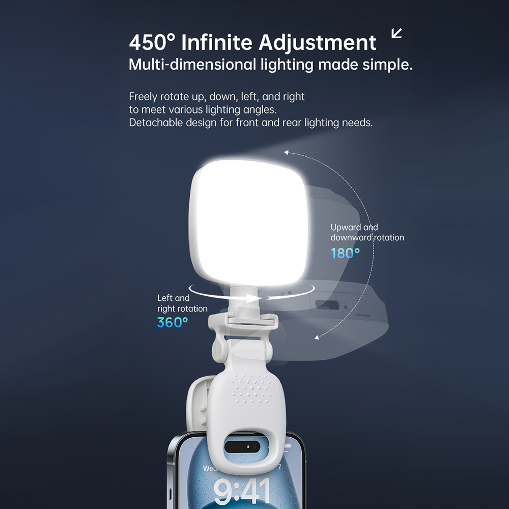 Portable LED Selfie Light Came - مراجعة Photography Lighting Diagram وسعره