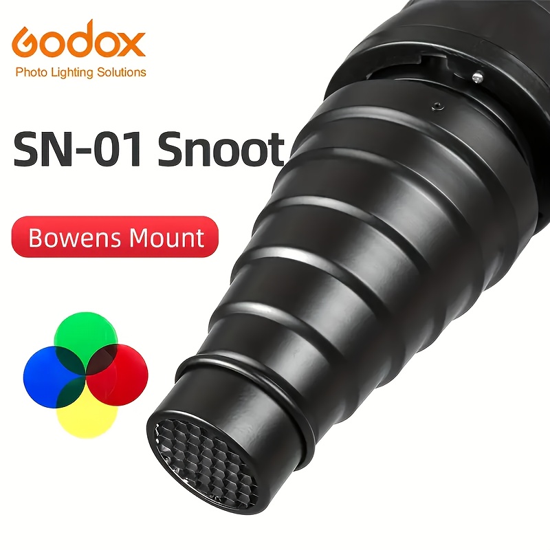 GODOX Bowens Mount Snoot with  - مراجعة Snoot Flash Modifier وسعره
