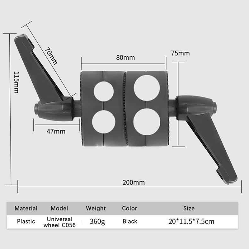 1Pc ABS Swivel Single/Double H - مراجعة Reflector Arm Clamp وسعره