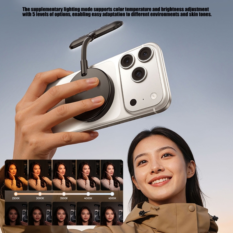 Portable ABS LED Phone Lamp Bo - مراجعة Lighting In Photography Book وسعره