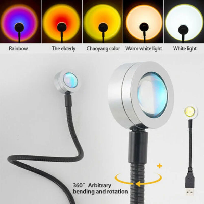 USB Sunset Projection Lamp Rai - مراجعة Lighting In Photography Book وسعره