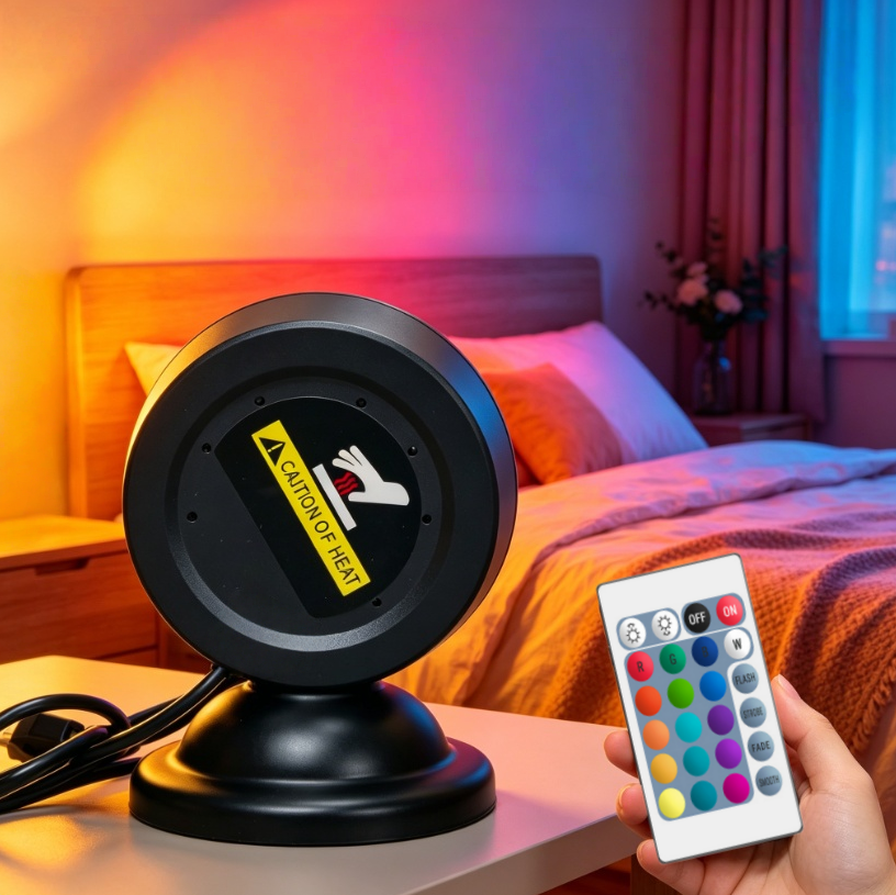 Sunset Projection Lamp 16 Colo - مراجعة Lighting In Photography Book وسعره