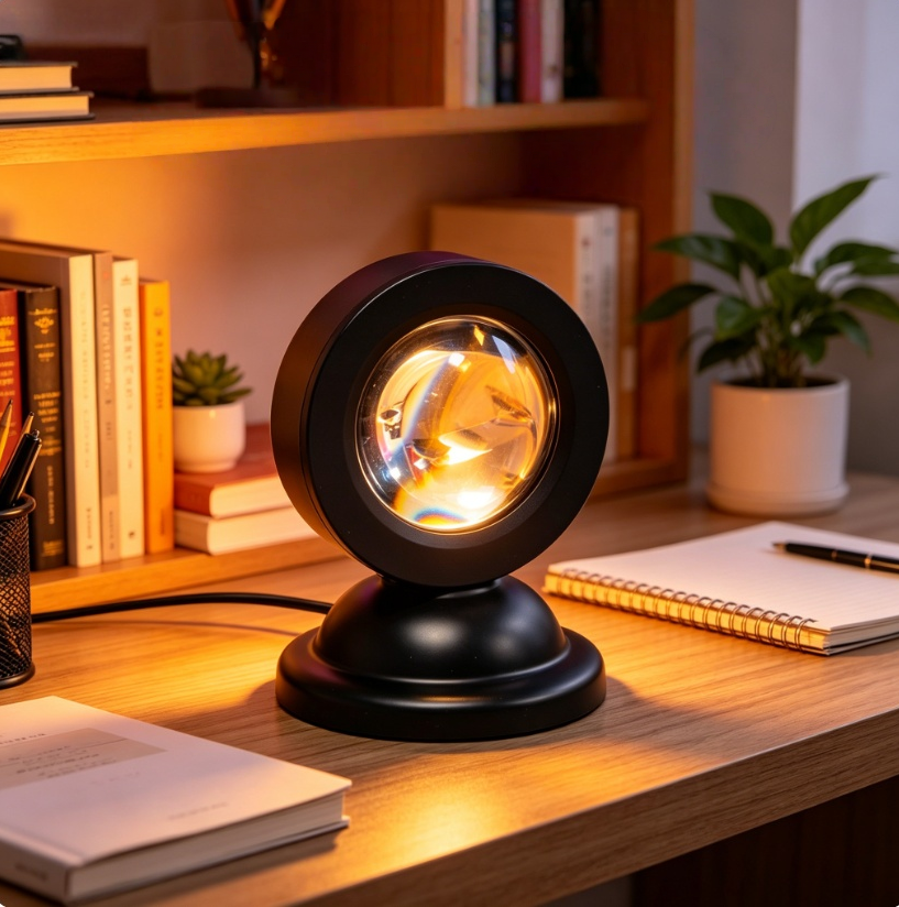 Sunset Projection Lamp 16 Colo - مراجعة Lighting In Photography Book وسعره