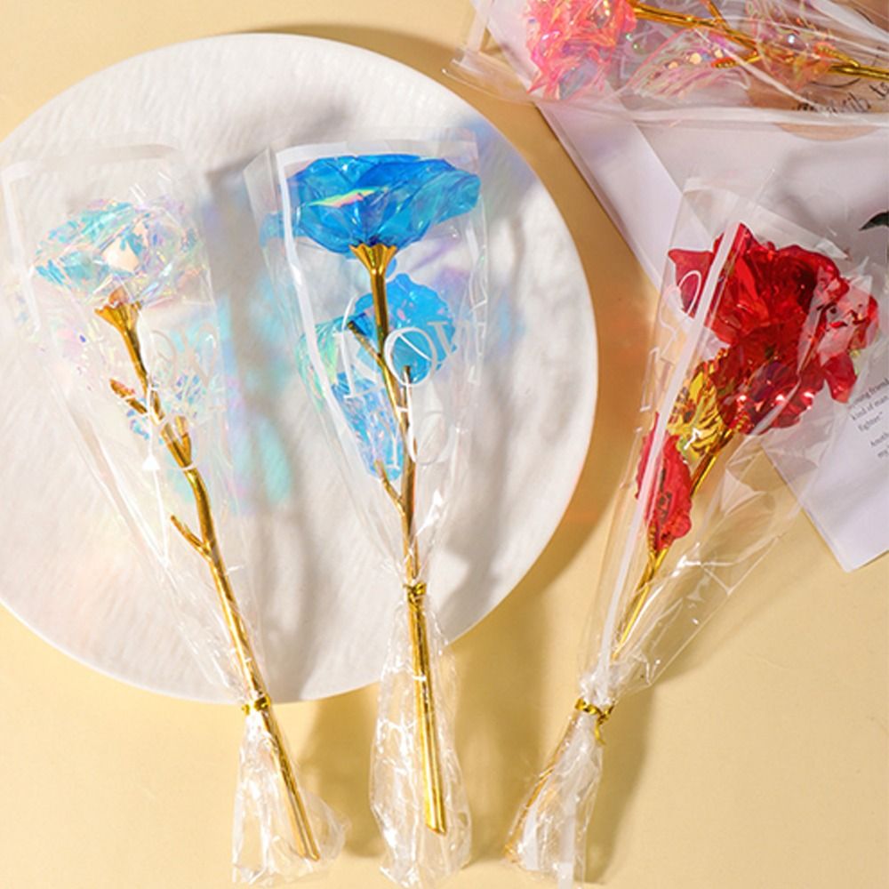 Glowing Gold Foil Rose Flower  - مراجعة Photography Lighting Simulation وسعره