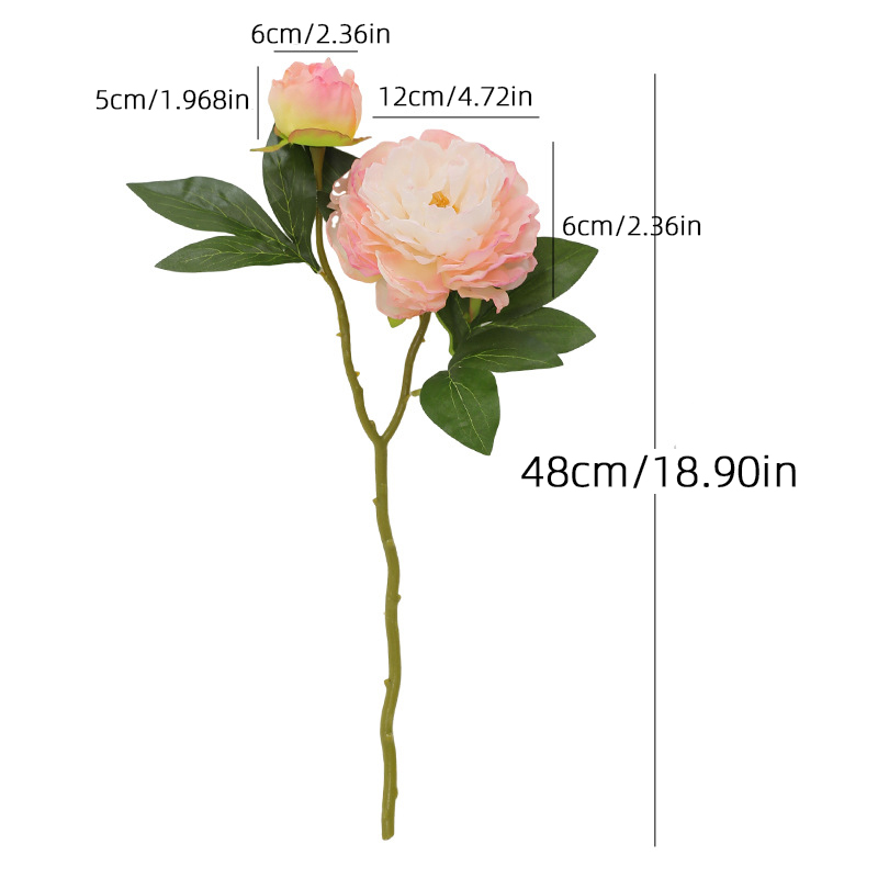 1PC Retro 2 Head Peony Simulat - مراجعة Photography Lighting Simulation وسعره