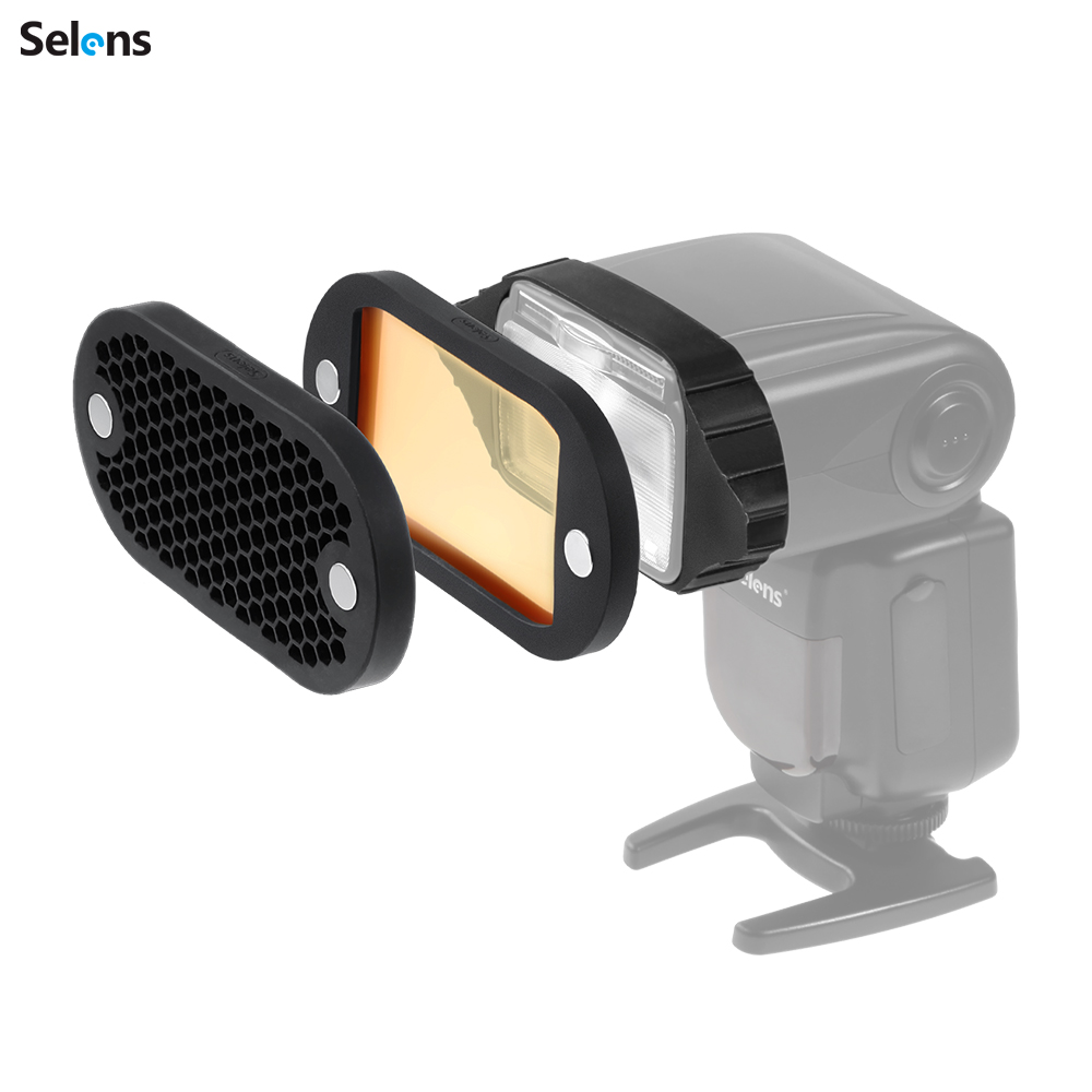 Selens Flash Speedlight Honeyc - مراجعة Honeycomb Grid Filter وسعره