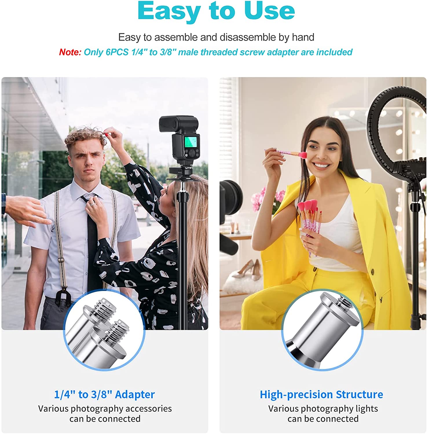 Selens Standard 3/8 to 1/4 Ada - مراجعة Photography Lighting Tools وسعره