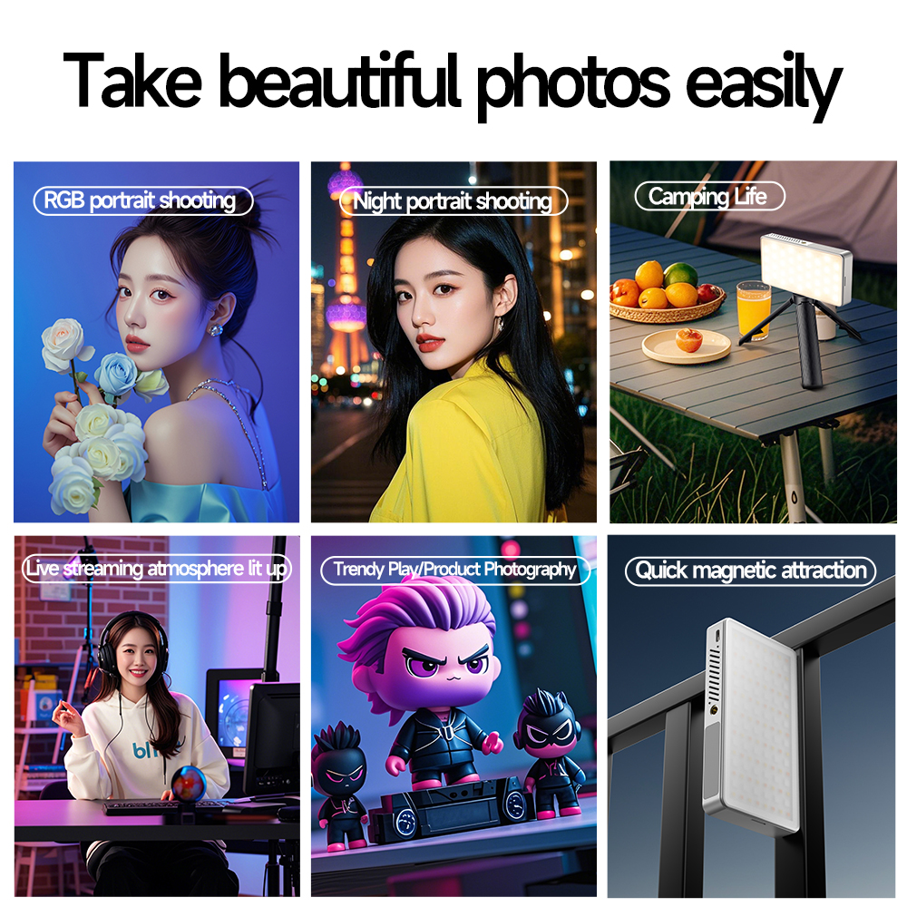 Mini Rechargeable R9PRO full-c - مراجعة Photography Lighting Diagram وسعره