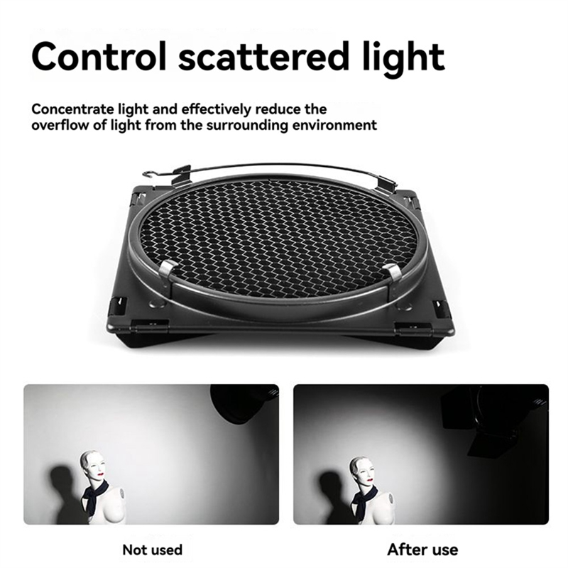 AA60-Barn Door Reflector Honey - مراجعة Honeycomb Grid Filter وسعره