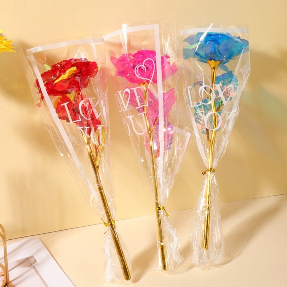 Glowing Gold Foil Rose Flower  - مراجعة Photography Lighting Simulation وسعره