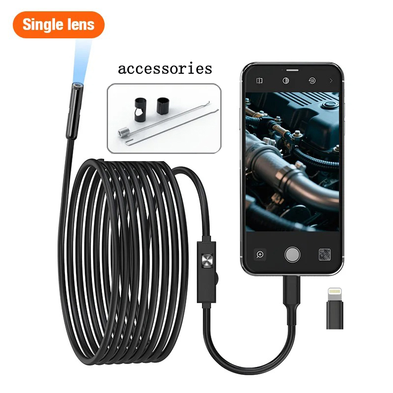 Single/Dual Lens Endoscope Cam - مراجعة Photography Lighting Diagram وسعره
