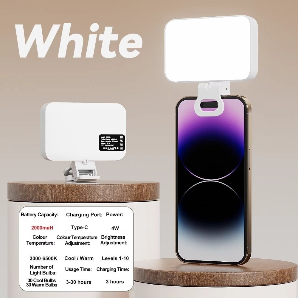 800/1000mAh LED Selfie Light U - مراجعة Photography Lighting With Flash وسعره