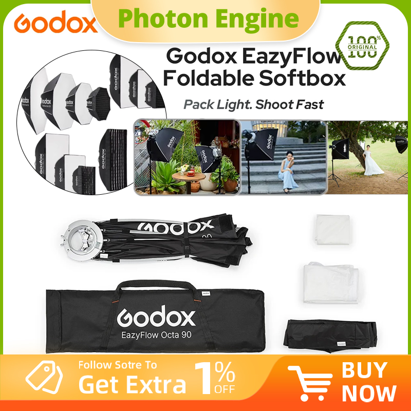Godox EazyFlow series Foldable - مراجعة Photography Lighting With Flash وسعره